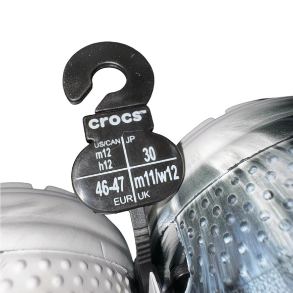 ❇️NWT❇️ Crocs Black & White Marble - Picture 7 of 7